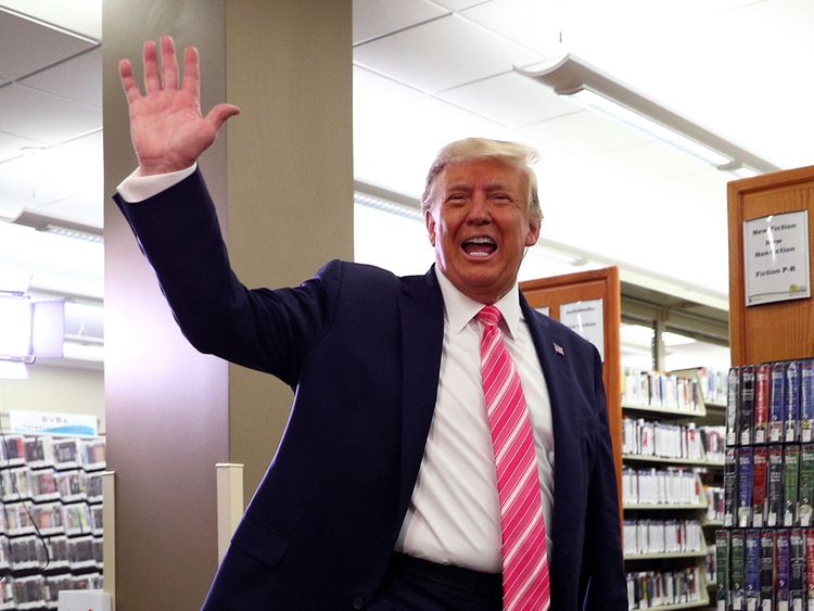 New Florida resident Trump casts presidential ballot for himself