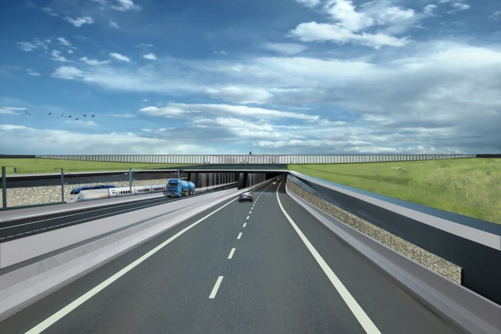 This will be the longest immersed tunnel and it will be ready by 2029