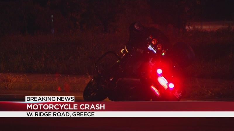 Police investigating motorcycle crash on West Ridge Road near I-390