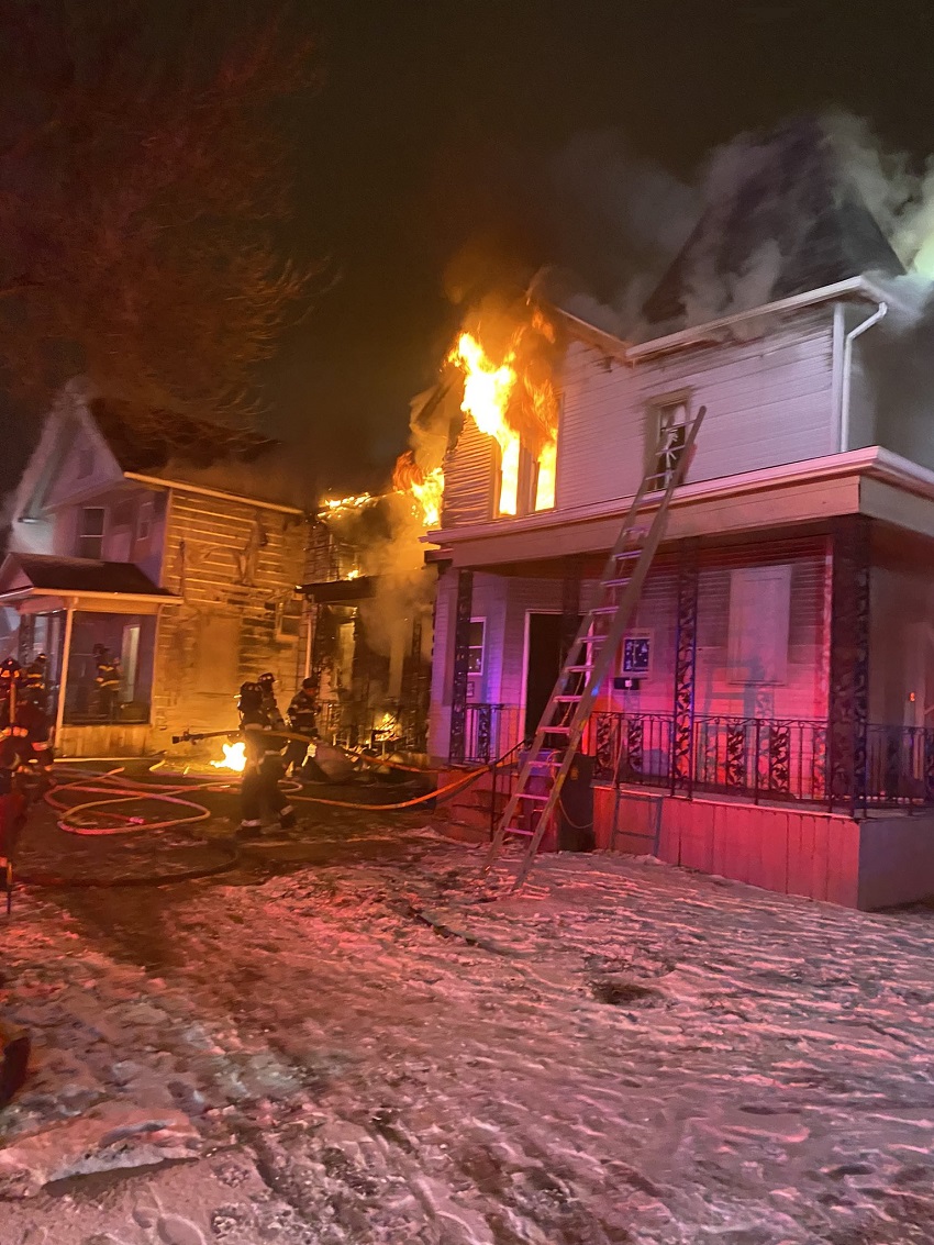 Three firefighters injured after a house fire on Fulton Avenue