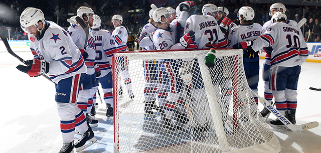 Amerks sweep first place Belleville