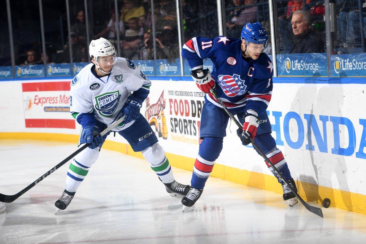 Amerks erase two-goal deficit, fall 3-2 to Comets in shootout