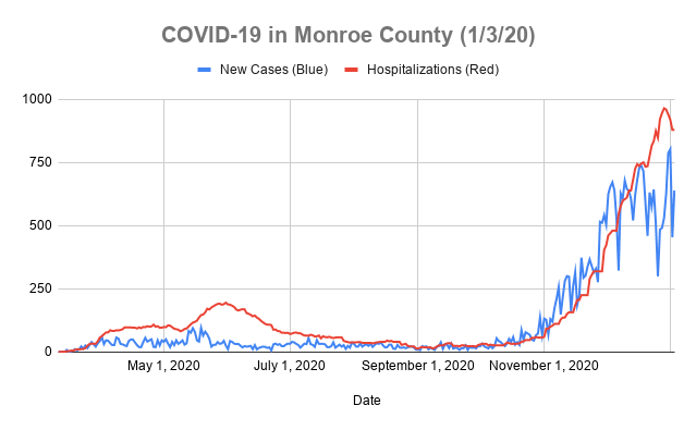 91 new COVID-19 cases in Monroe County, no new deaths 91 new COVID-19 cases in Monroe County, no new deaths