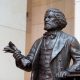 Bronze statue of Frederick Douglass at the airport