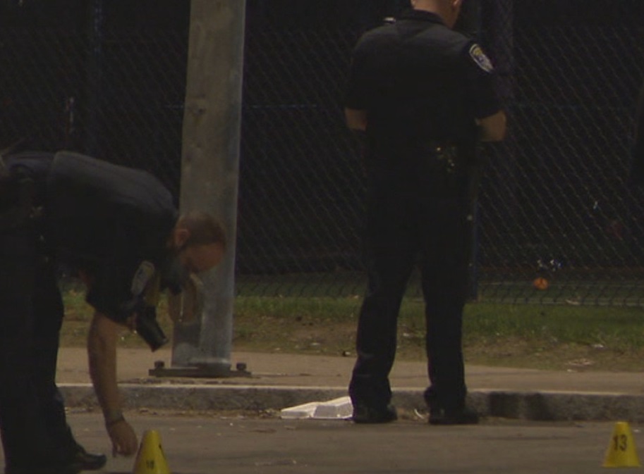 Man shot; car with kids inside hit by gunfire