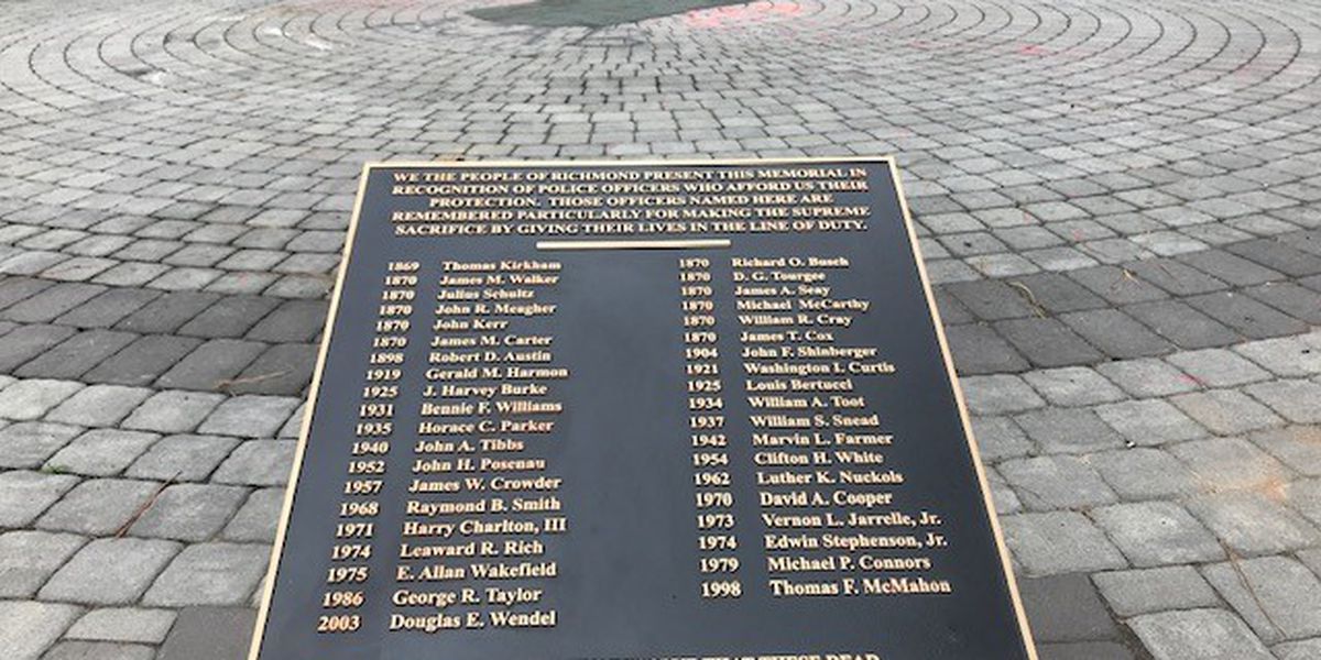 RPD investigating after sign memorializing fallen officer defaced