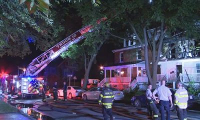 Two residents of a house and a firefighter are recovering from injuries they sustained in fire