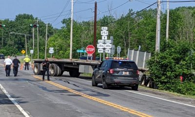One person is death after two-vehicle crash with tractor-trailer