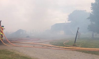 A large barn fire in Genesee County, a house total destroyed