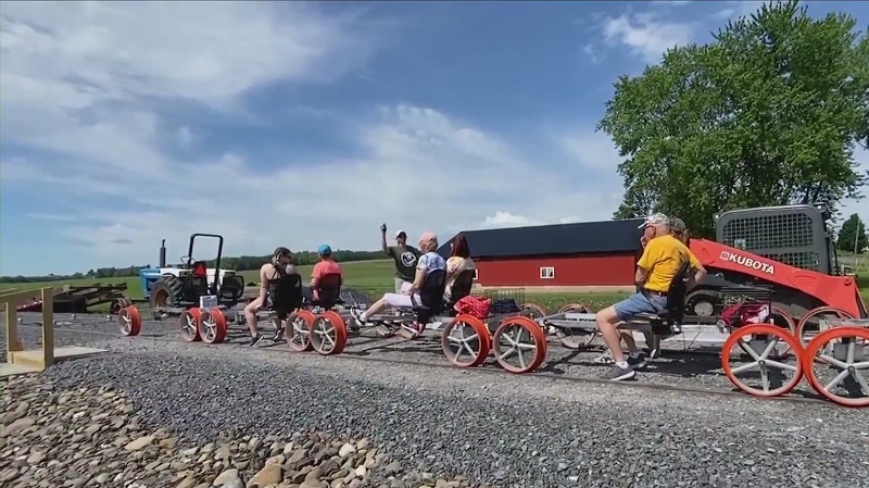 Rail tracks get transformed and being put to extraordinary use