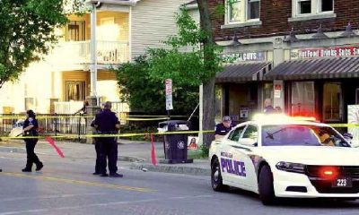 A large police presence on Genesee Street in Rochester