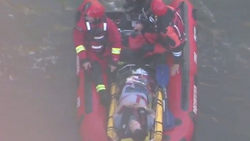 Man injured after falling off Lower Falls