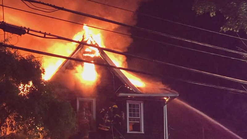 Boy airlifted to hospital after being rescued from house fire in Shortsville
