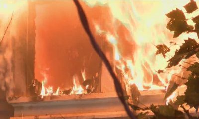 Car fire spreads to homes on Fourth Street