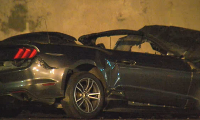 A 30-year-old man in critical condition after crashing car downtown