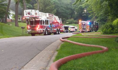 Fire at home on Little Spring Run in Perinton