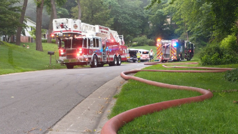 Fire at home on Little Spring Run in Perinton
