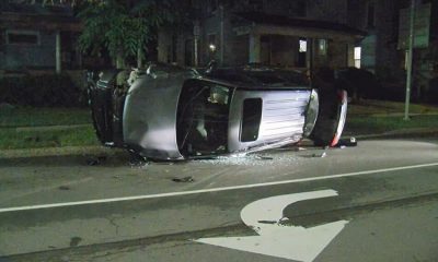 Gunfire after an overnight car crahs at South Goodman