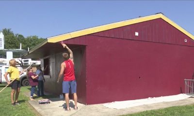 Volunteers gave a new look to a local concessions stand
