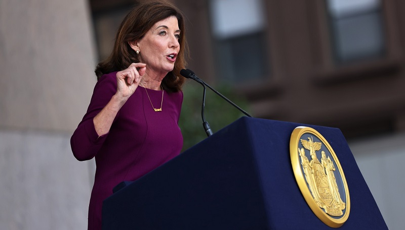 New York Governor Kathy Hochul announces plan to address bus driver New York Governor Kathy Hochul announces plan to address bus driver