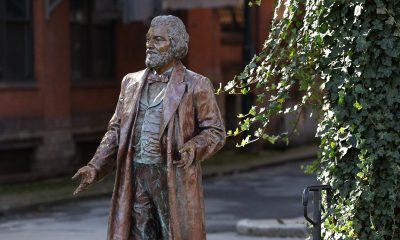 Frederick Douglass statue reinstalled in Rochester’s Aqueduct Park after vandalism
