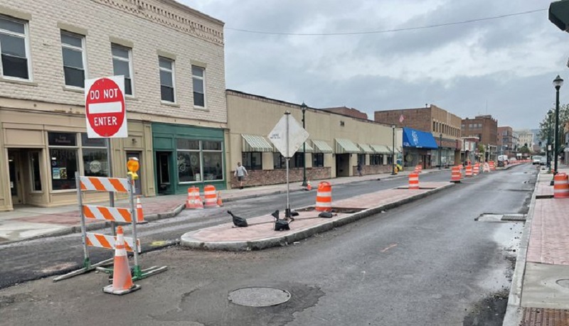 The massive construction project on Water Street in the City of Elmira is finally coming to an end The massive construction project on Water Street in the City of Elmira is finally coming to an end