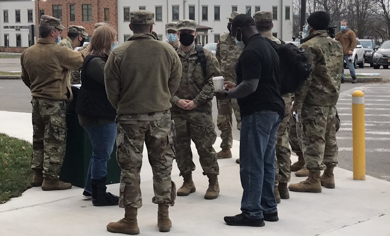 National Guard arrives in Rochester National Guard arrives in Rochester