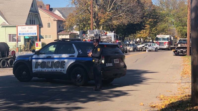 Two car vehicle accident in Elmira