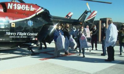 Mercy Flight Central delivers holiday toys to Golisano Children’s Hospital