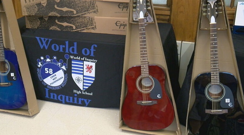 New music room at World of Inquiry School New music room at World of Inquiry School