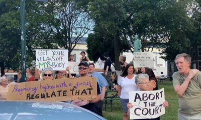 Abortion rights protest in downtown Elmira