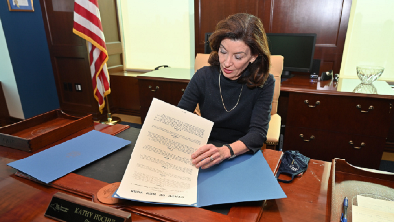 Governor Kathy Hochul signs new street safety laws
