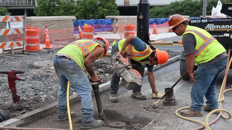 State Street construction in downtown Rochester causes some congestion