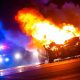 Incident on Jefferson Road causes car to catch fire Saturday