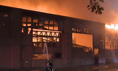 Massive four-alarm fire at a Rochester warehouse complex