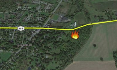Several departments battle a house fire in Scottsville