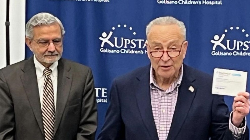 Senator Charles Schumer advocates a strategy to combat the lack of RSV vaccines
