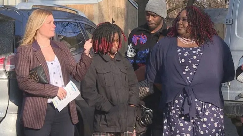 A Rochester family who finished their home after more than 300 hours of labor moved in
