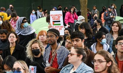 Students from U of R gather as the institution suggests probable sanctions due to on-campus demonstrations