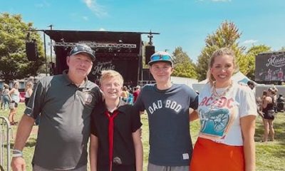 A brain tumor survivor plays at the Fairport Music Festival