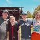 A brain tumor survivor plays at the Fairport Music Festival