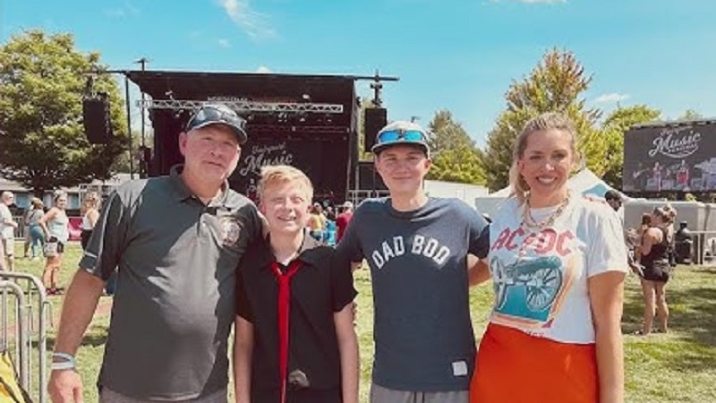 A brain tumor survivor plays at the Fairport Music Festival A brain tumor survivor plays at the Fairport Music Festival
