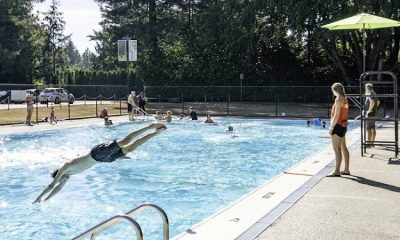 Pools, spray parks, and other amenities are open in the city to combat the heat on Tuesday and Wednesday