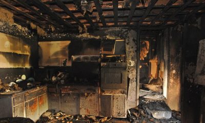 The neighborhood supports the LeRoy family, whose house burned down