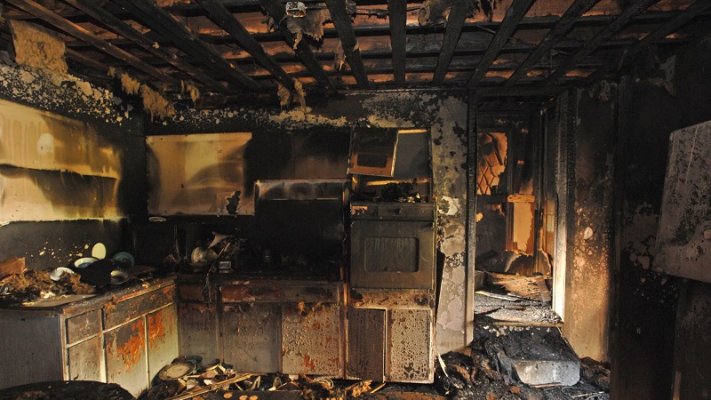 The neighborhood supports the LeRoy family, whose house burned down