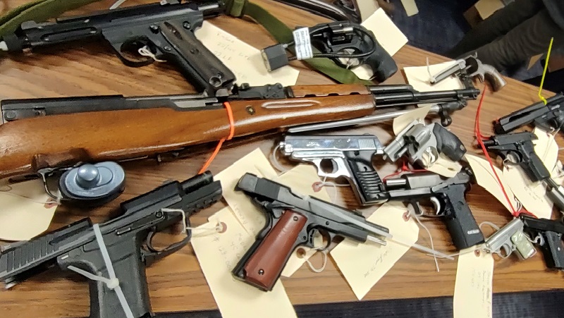 As part of the AG Office’s gun buyback program in Rochester, hundreds of firearms were turned in