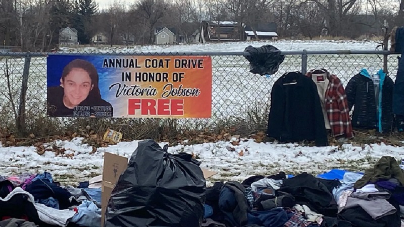 Community honors Victoria Jobson with an annual coat drive while arrests are made in a cold case