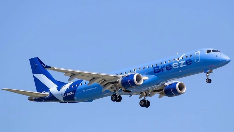 Breeze Airways provides flights from Rochester to four different cities Breeze Airways provides flights from Rochester to four different cities