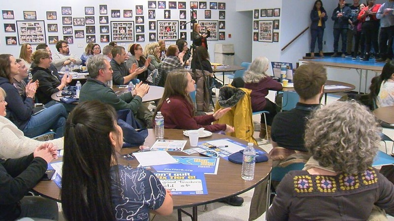 Members of the New York Teachers Union want the Tier 6 retirement system to be changed