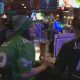 At a local hotspot, Rochester Eagles supporters celebrate their team’s Super Bowl triumph over the Chiefs